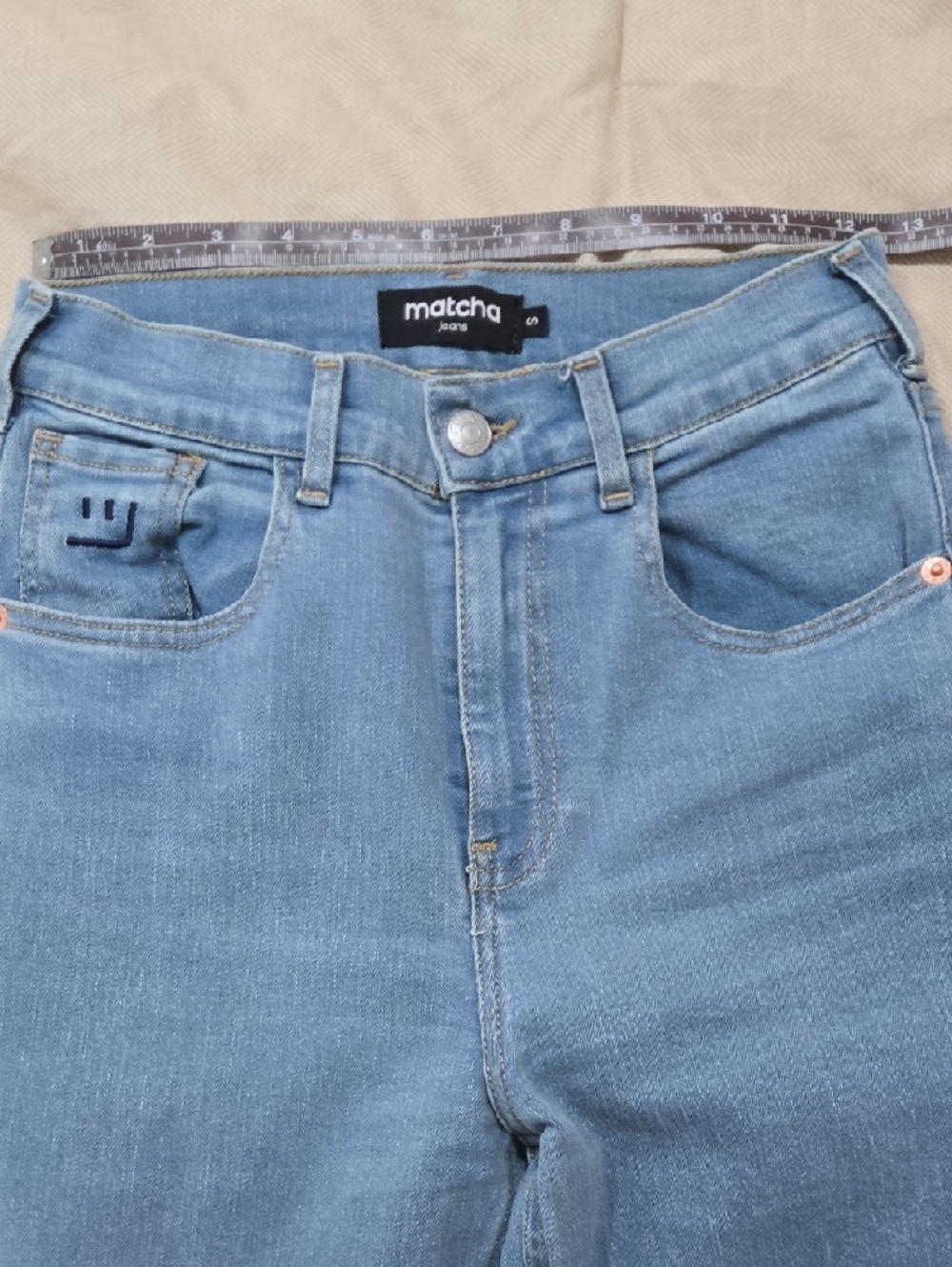 MATCHA JEANS WIDELEG HIGH RISE - LIGHT BLUE - Picture 2 of 4